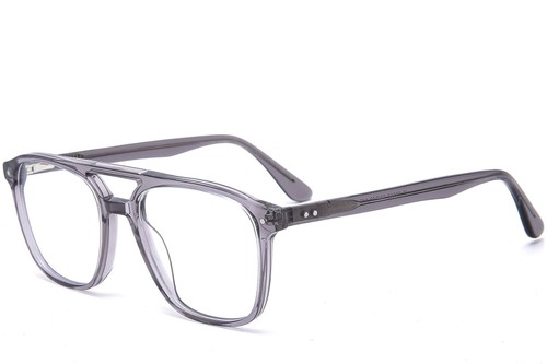 Aviator Grey Acetate Glasses #BS0218-0428