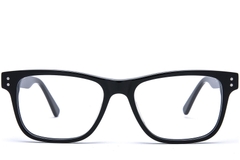 Gafas rectangulares de acetato negro #BS0218-0430