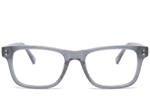Lunettes rectangulaires en acétate gris #BS0218-0431