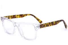 Rectangular Transparent Acetate Glasses #BS0218-0433