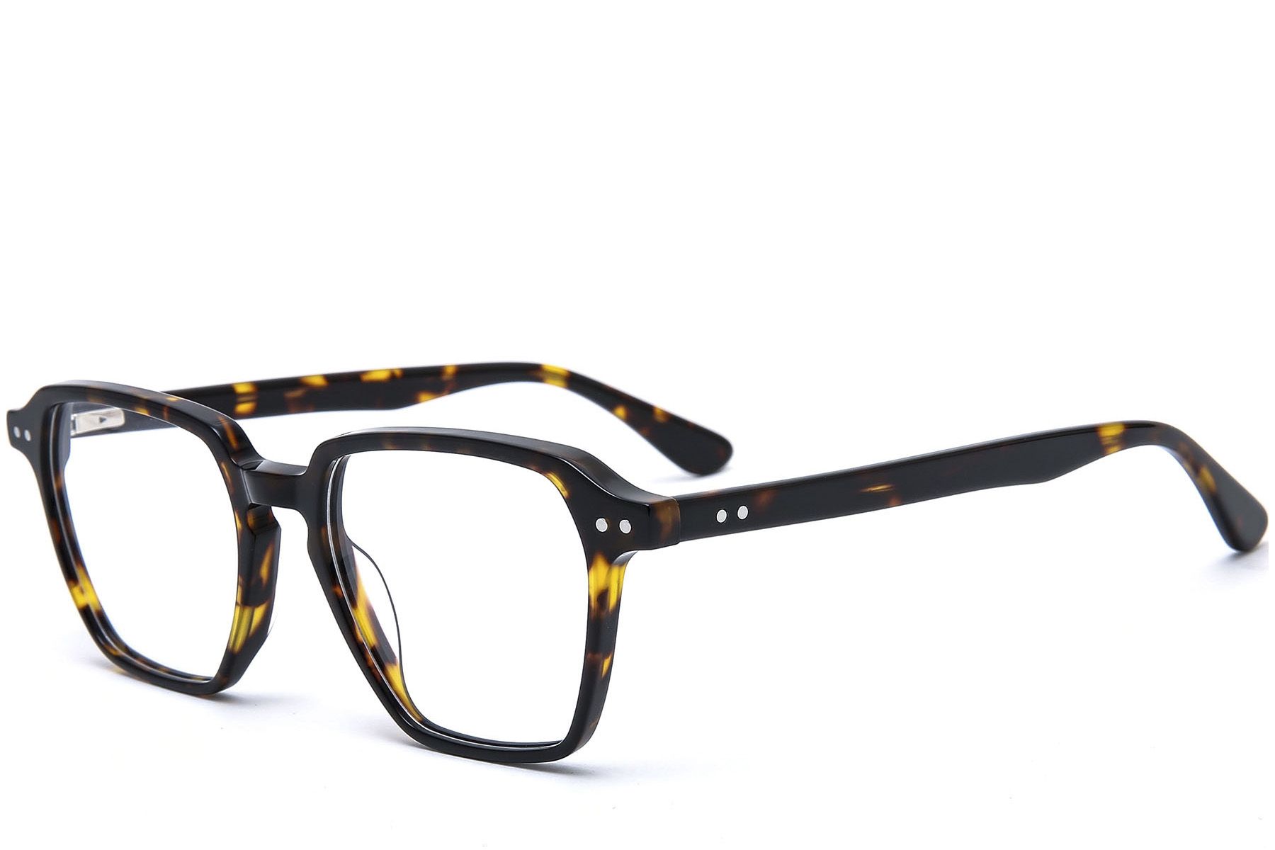 Gafas rectangulares de acetato de carey #BS0218-0436