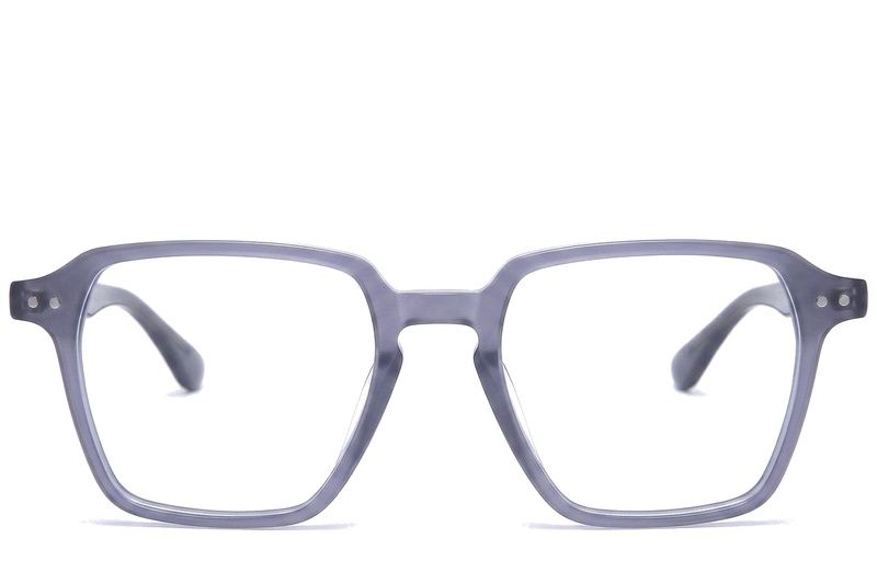 Rectangular Grey Acetate Glasses #BS0218-0437
