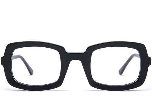 Lunettes rectangulaires en acétate noir #BS0218-0438