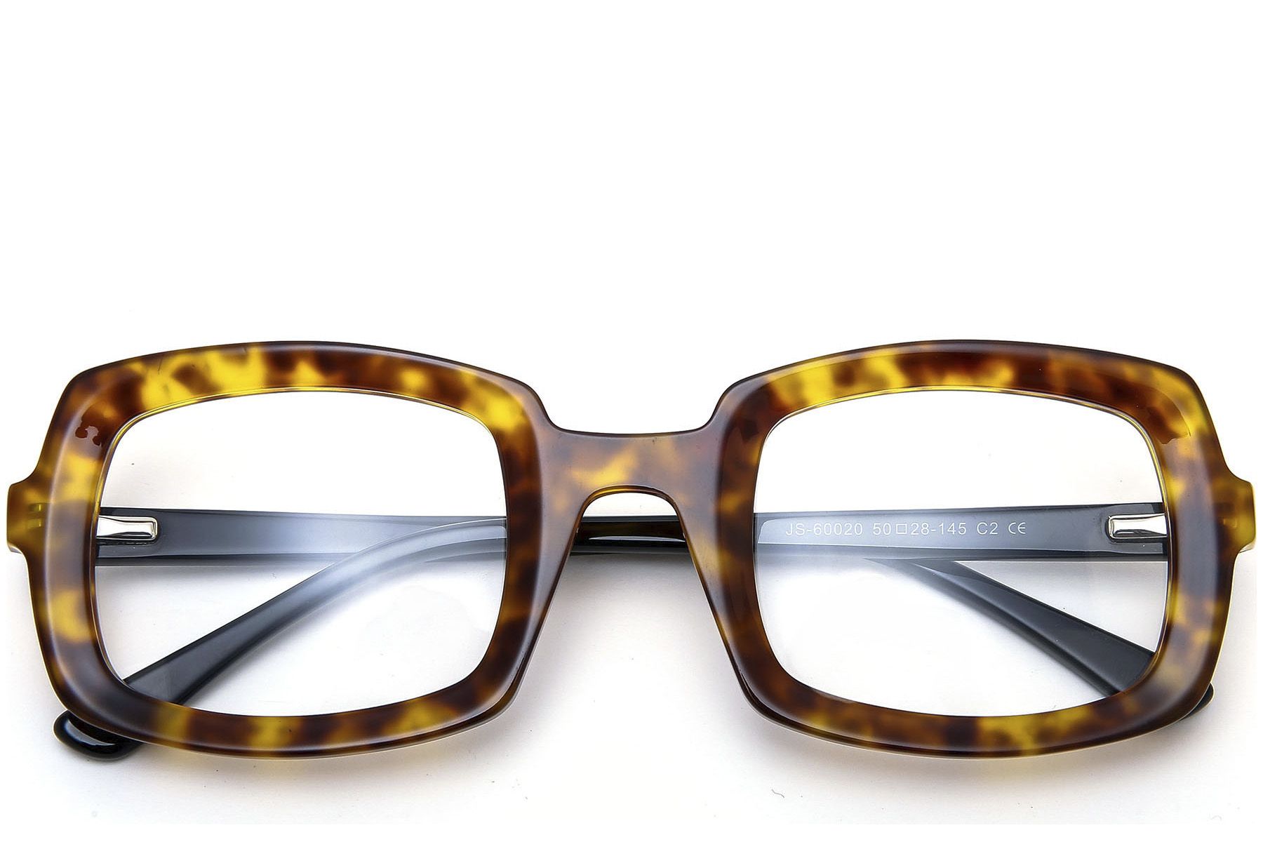 Gafas rectangulares de acetato de carey #BS0218-0439