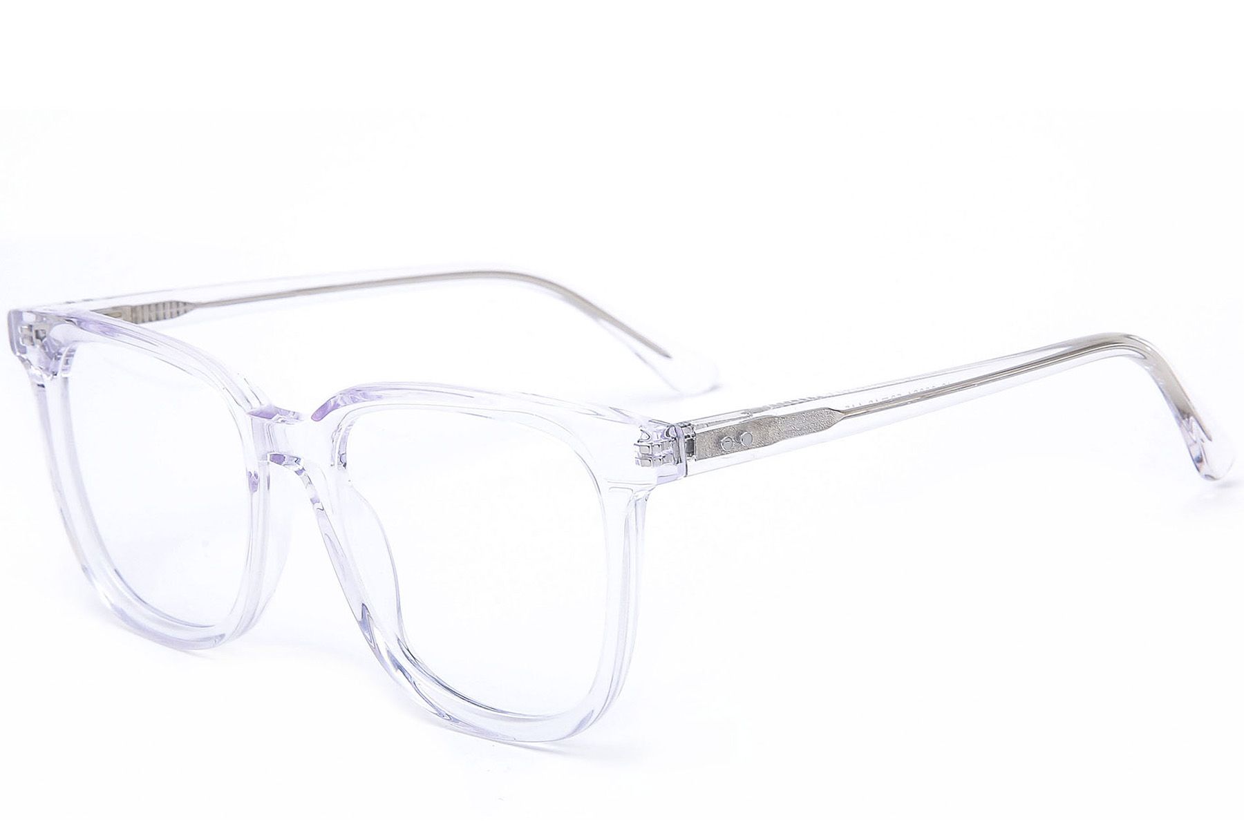 Gafas rectangulares de acetato transparente #BS0218-0442