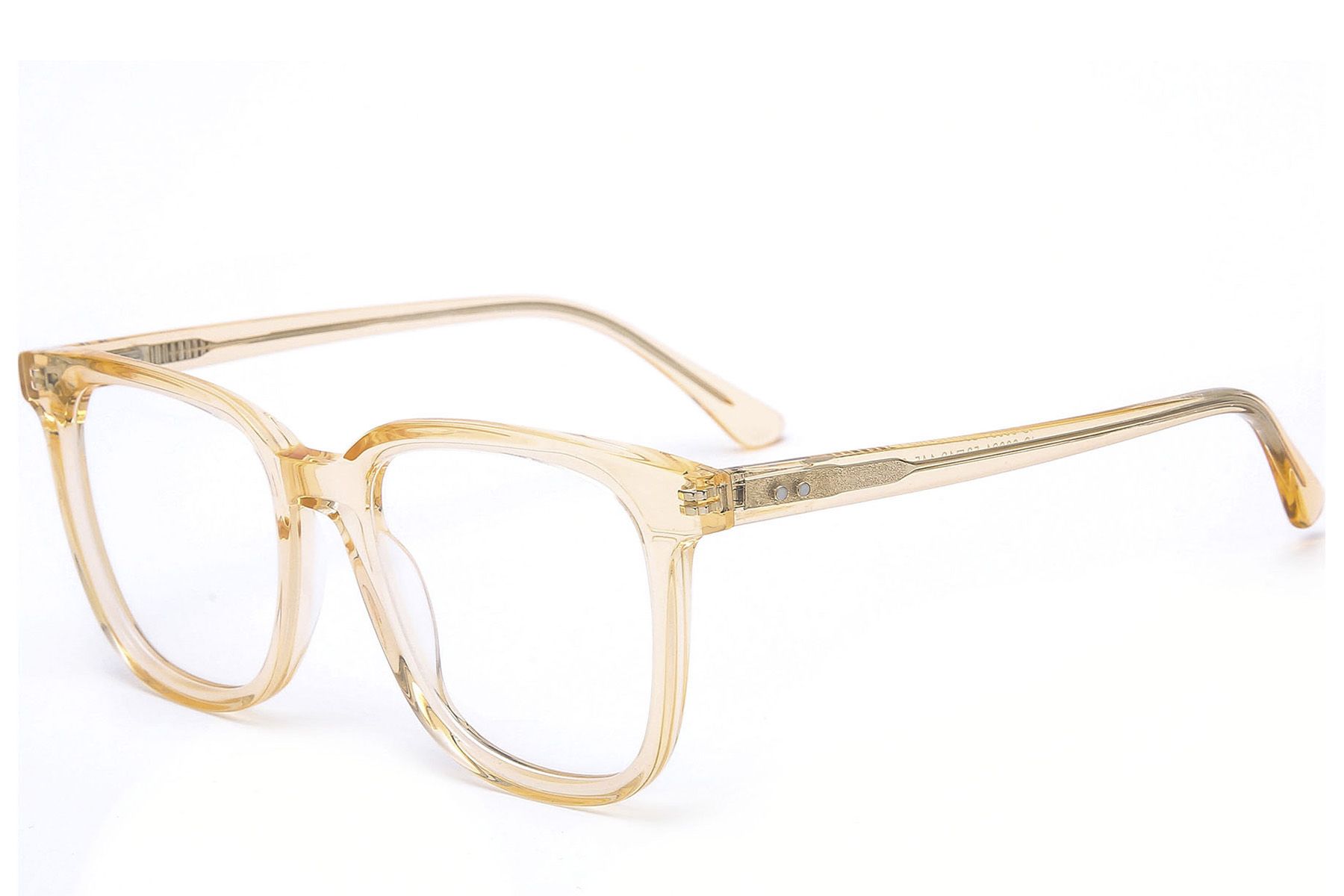 Rectangular Yellow Acetate Glasses #BS0218-0443