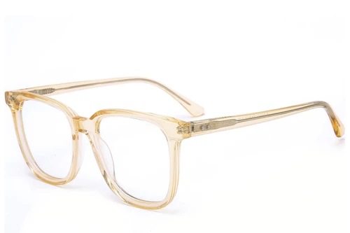 Rectangular Yellow Acetate Glasses #BS0218-0443