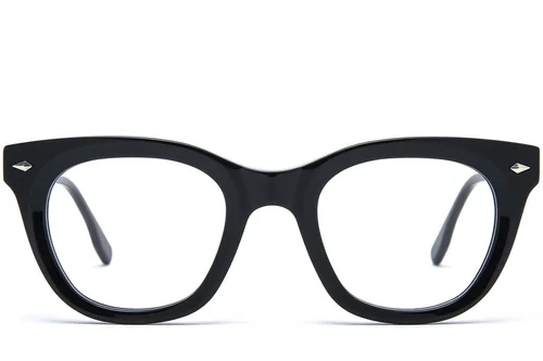 Lunettes papillon en acétate noir #BS0218-0444