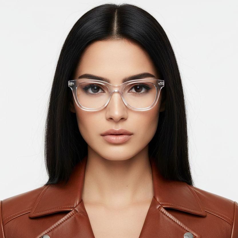 Gafas de acetato transparentes con forma de mariposa #BS0218-0446