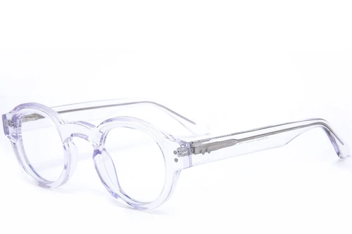 Round Transparent Acetate Glasses #BS0218-0449