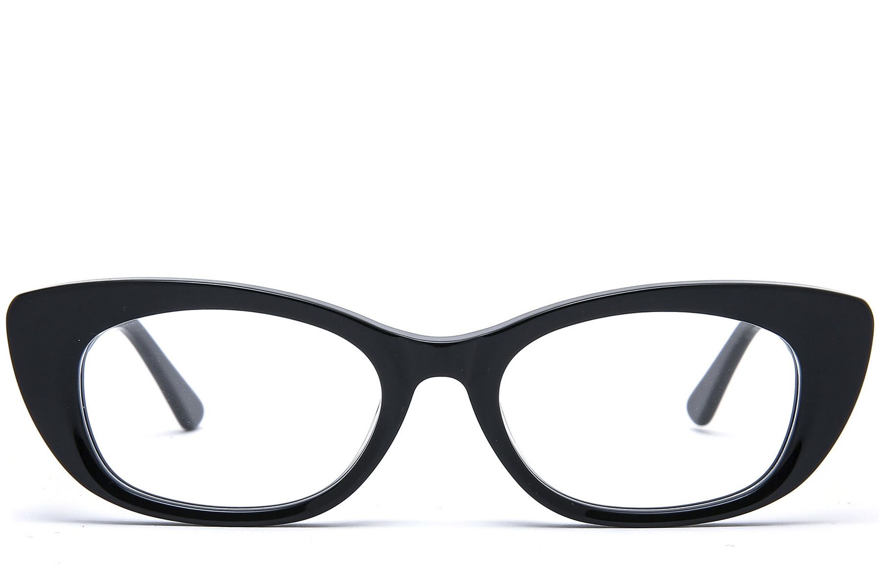 Gafas de acetato negras con forma de mariposa #BS0218-0450