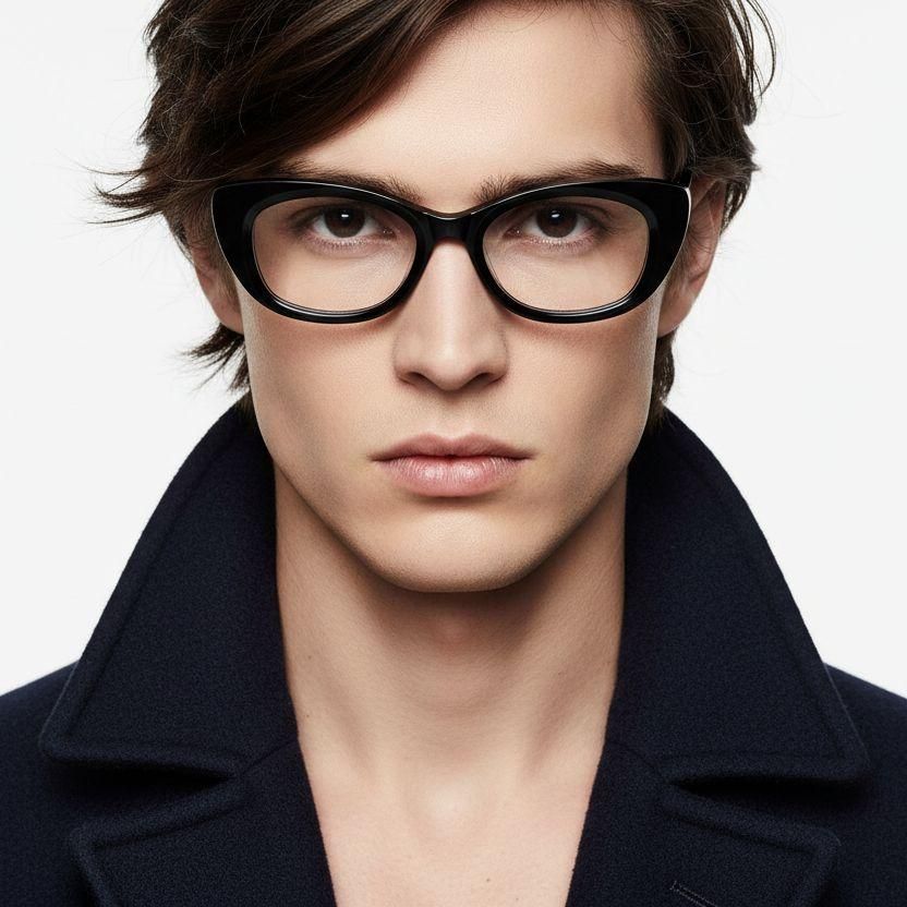 Butterfly Black Acetate Glasses #BS0218-0450