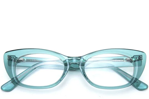 Lunettes en acétate bleu papillon #BS0218-0451