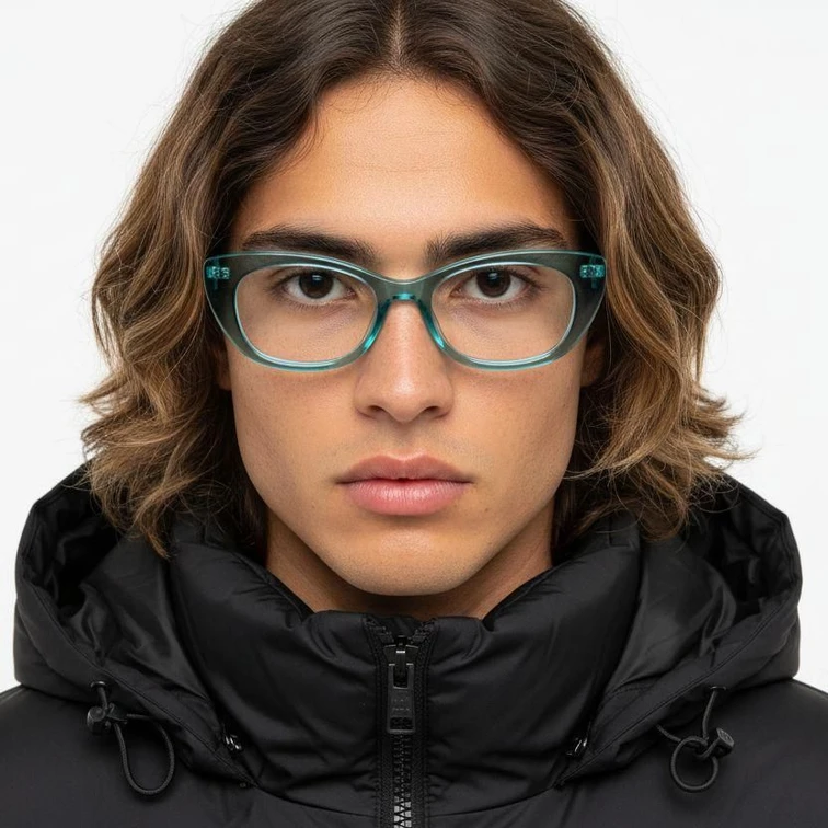 Gafas de acetato azul mariposa #BS0218-0451
