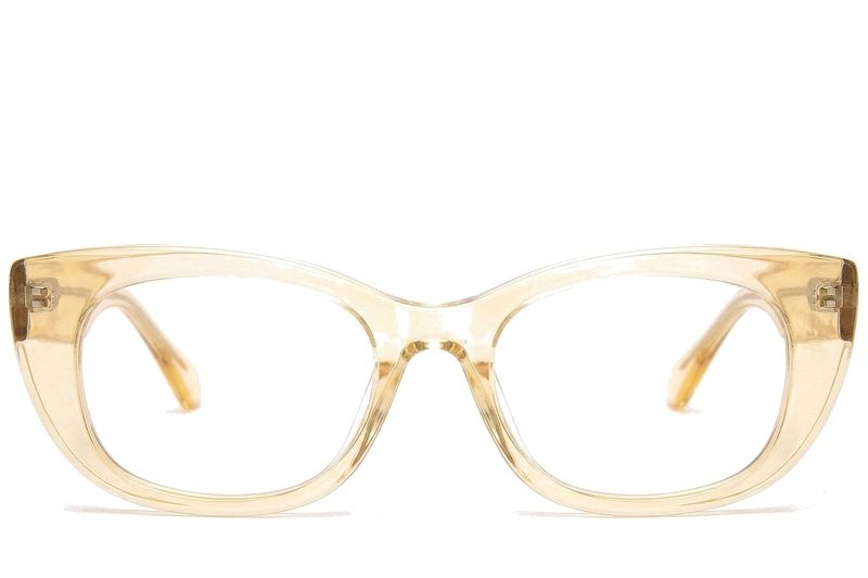 Occhiali in acetato giallo farfalla #BS0218-0452