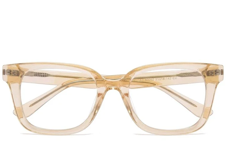 Rectangular Yellow Acetate Glasses #BS0218-0455