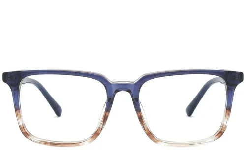 Lunettes en acétate à motif rectangulaire #BS0218-0457