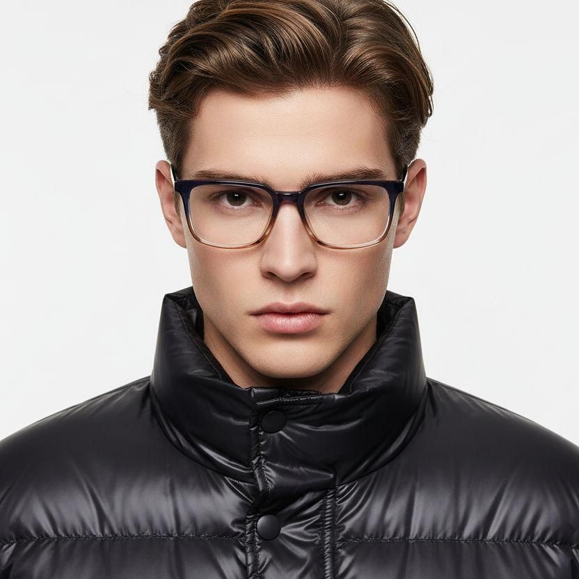 Gafas de acetato con patrón rectangular #BS0218-0457