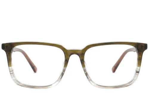 Lunettes rectangulaires en acétate brun #BS0218-0459
