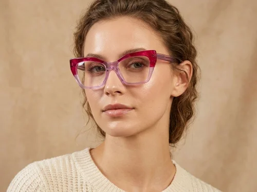 Lunettes en acétate violet papillon #BS0218-0462