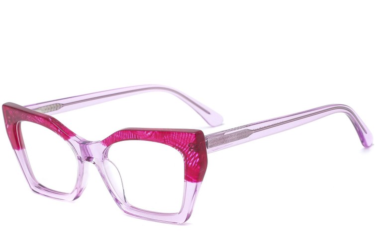 Gafas de acetato moradas con forma de mariposa #BS0218-0462