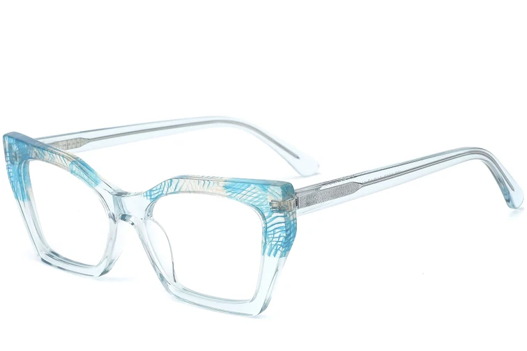 Gafas de acetato azul mariposa #BS0218-0463