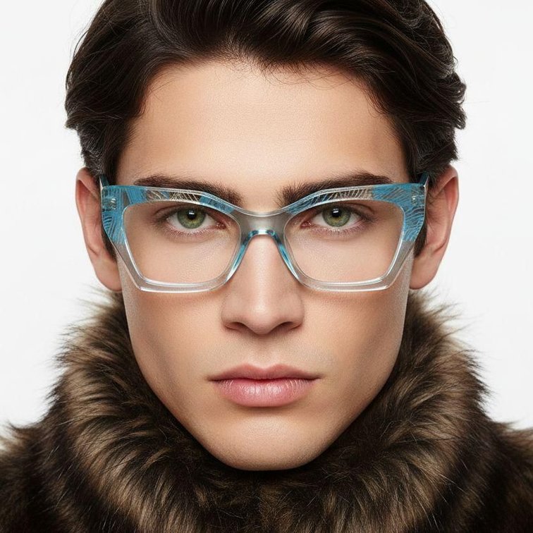 Butterfly Blue Acetate Glasses #BS0218-0463