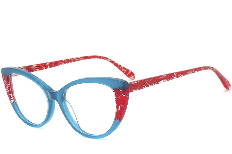 Butterfly Blue Acetate Glasses #BS0218-0470