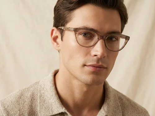 Lunettes papillon en acétate brun #BS0218-0471