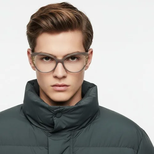 Lunettes papillon en acétate brun #BS0218-0471