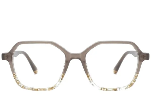 Lunettes géométriques en acétate brun #BS0218-0475