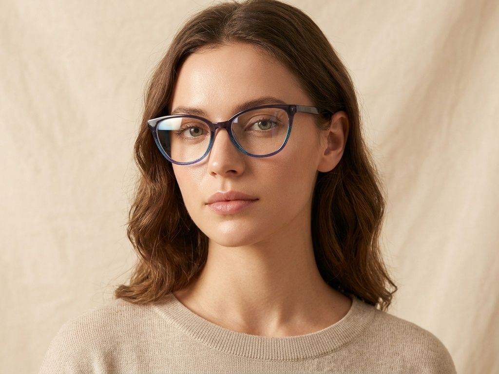 Schmetterlingsgraue Acetatbrille #BS0218-0476