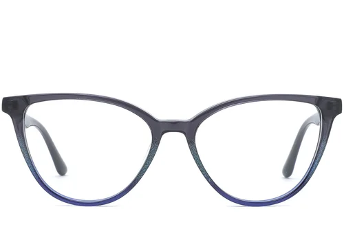 Lunettes en acétate gris papillon #BS0218-0476