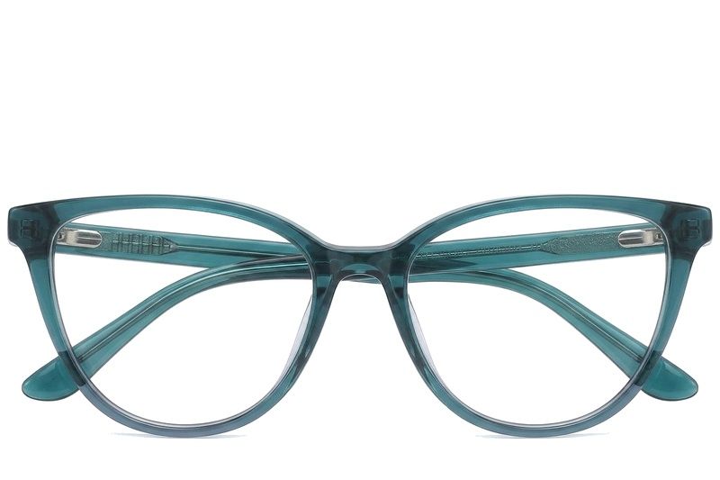 Occhiali in acetato verde farfalla #BS0218-0477