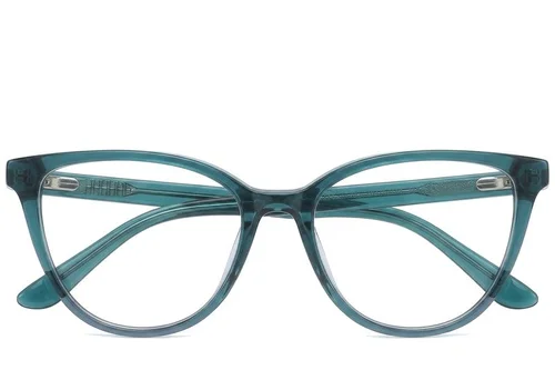 Lunettes en acétate vert papillon #BS0218-0477