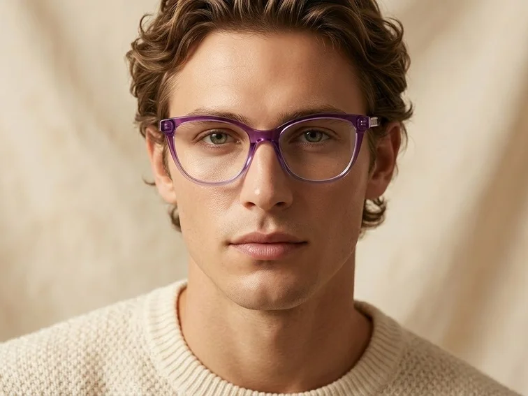 Butterfly Purple Acetate Glasses #BS0218-0478