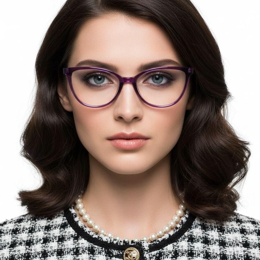 Butterfly Purple Acetate Glasses #BS0218-0478