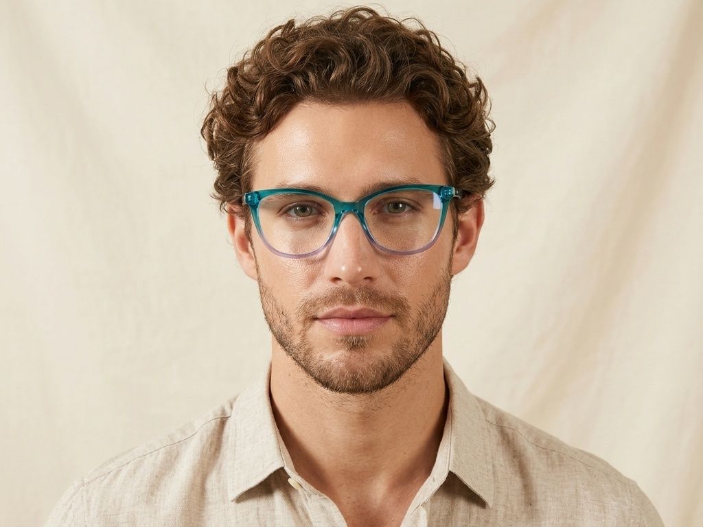 Occhiali in acetato blu farfalla #BS0218-0479