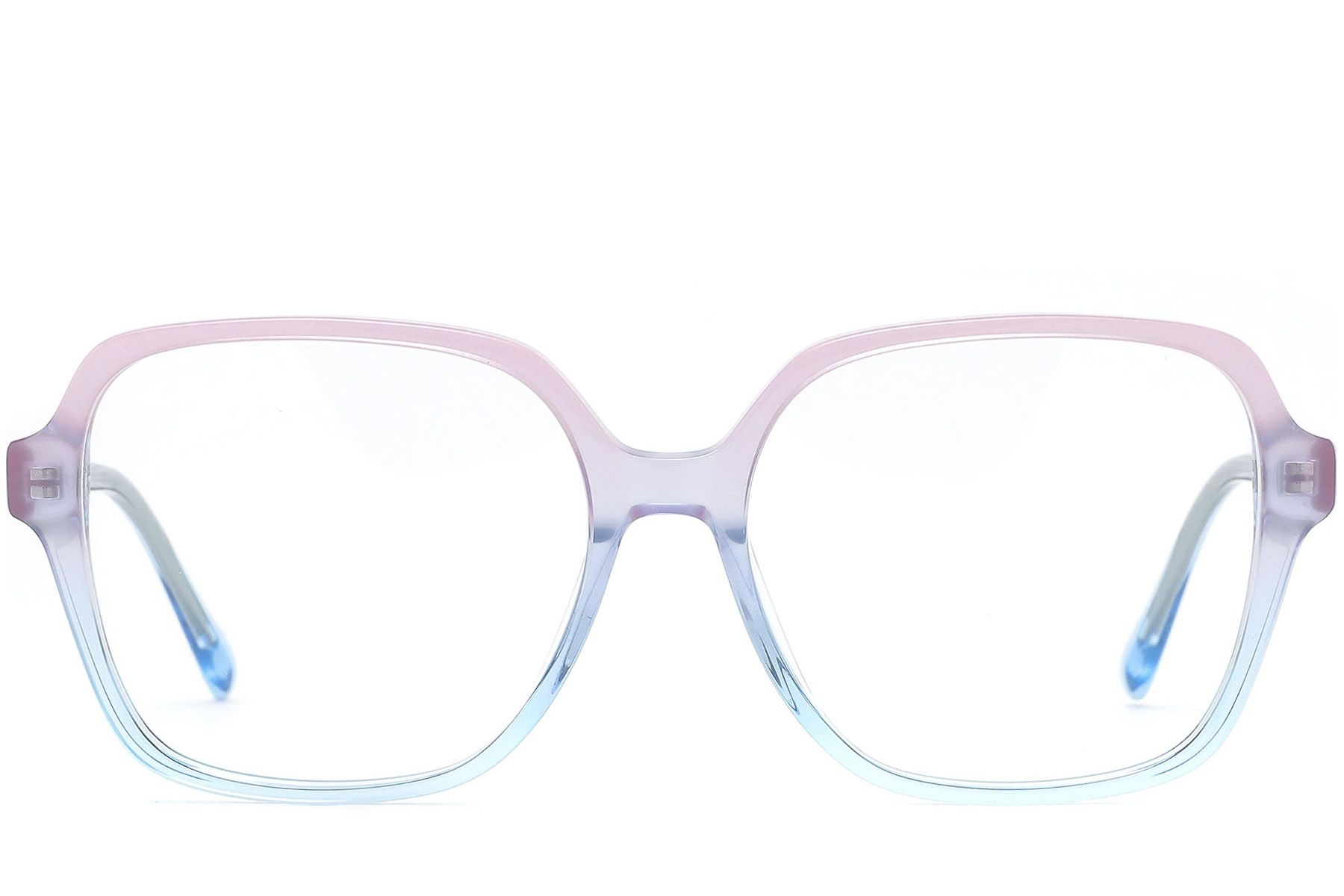 Gafas rectangulares de acetato rosa #BS0218-0484