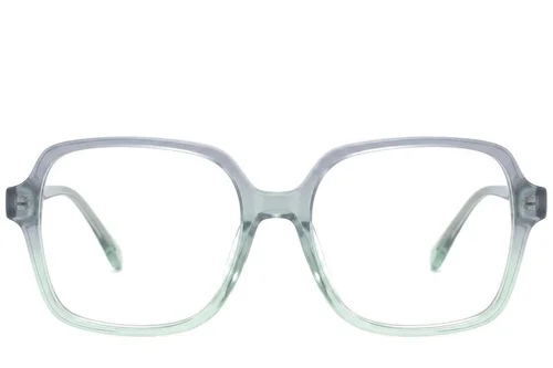 Verres rectangulaires en acétate vert #BS0218-0485