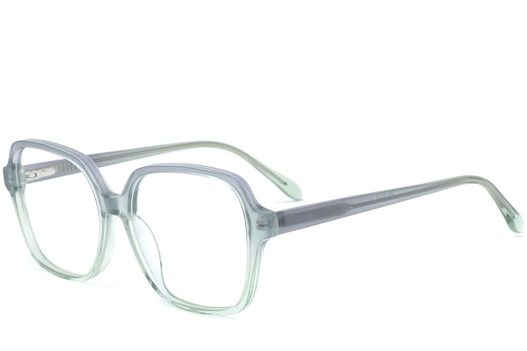 Bicchieri rettangolari in acetato verde #BS0218-0485