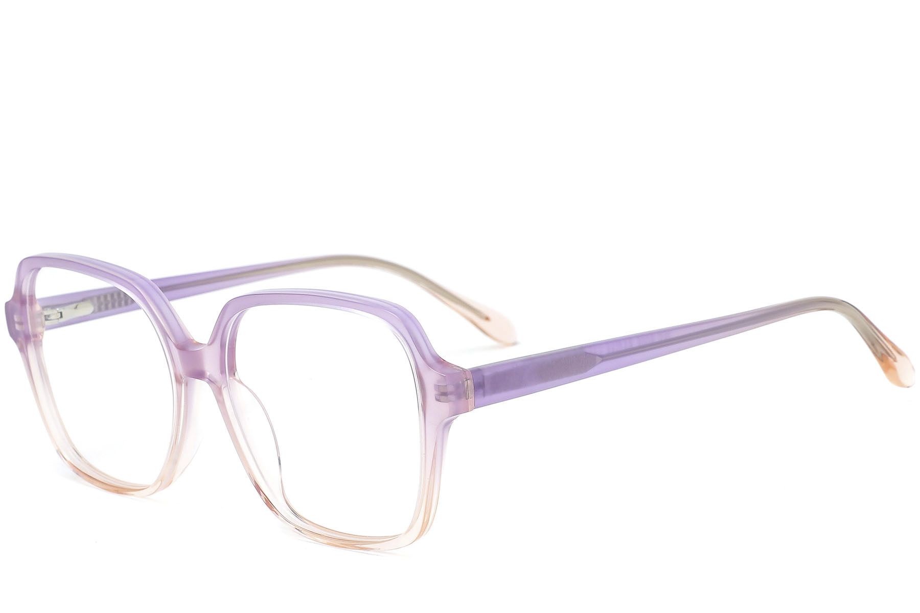 Rectangular Purple Acetate Glasses #BS0218-0487