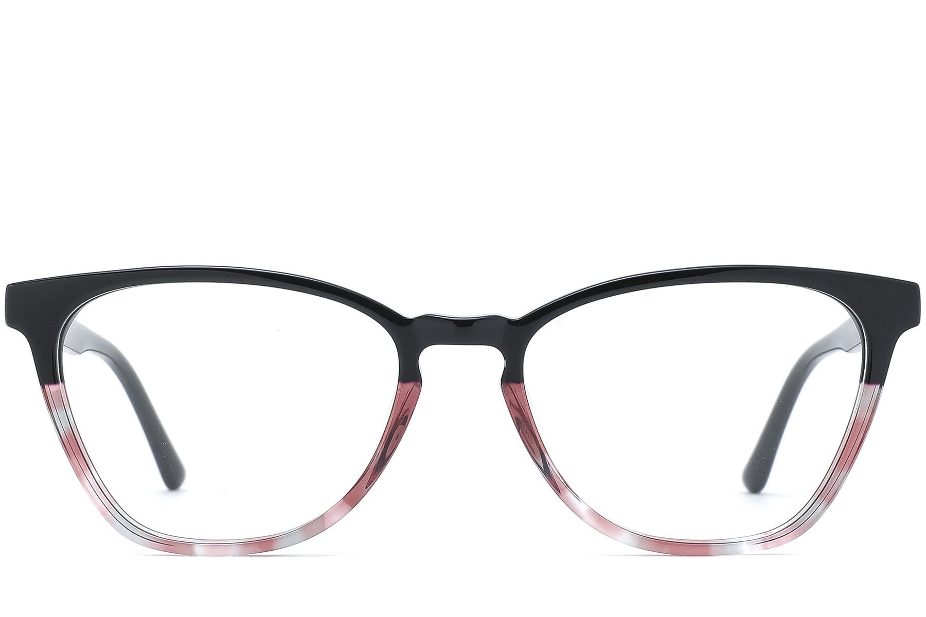 Gafas de acetato negras con forma de mariposa #BS0218-0488