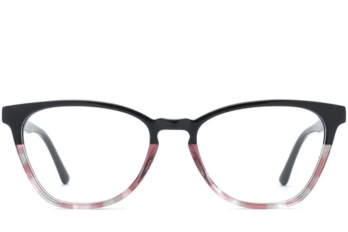 Lunettes papillon en acétate noir #BS0218-0488