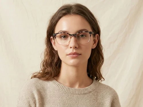 Lunettes papillon en acétate brun #BS0218-0489