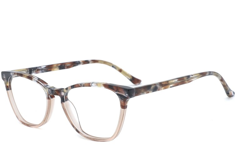 Gafas de acetato marrón mariposa #BS0218-0489