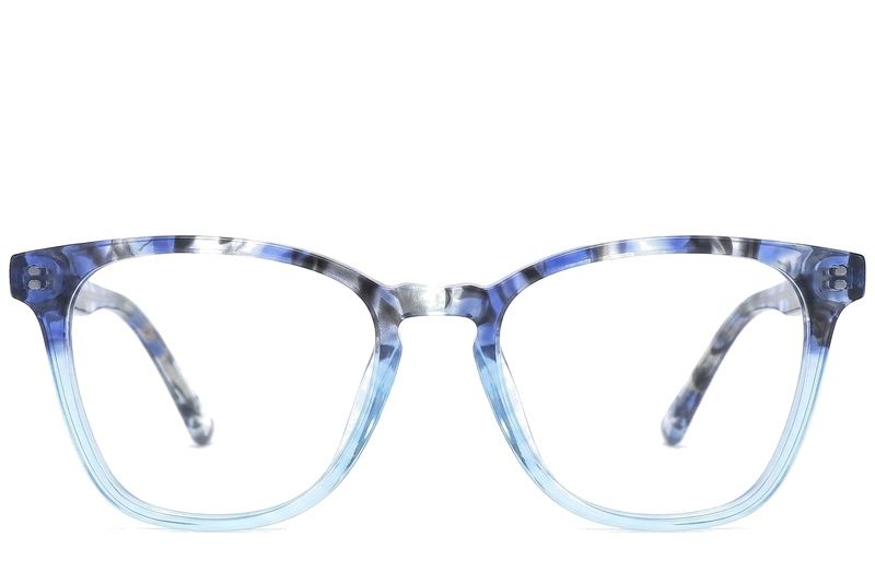 Occhiali in acetato blu farfalla #BS0218-0490