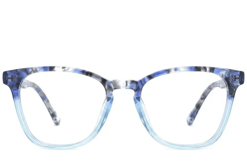 Lunettes en acétate bleu papillon #BS0218-0490
