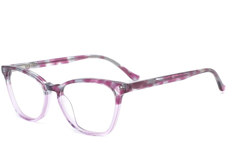 Gafas de acetato moradas con forma de mariposa #BS0218-0491