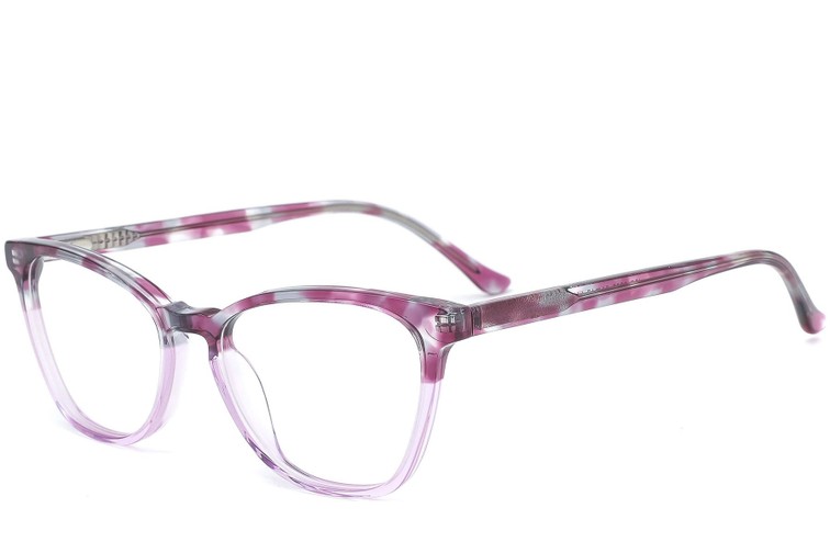 Gafas de acetato moradas con forma de mariposa #BS0218-0491